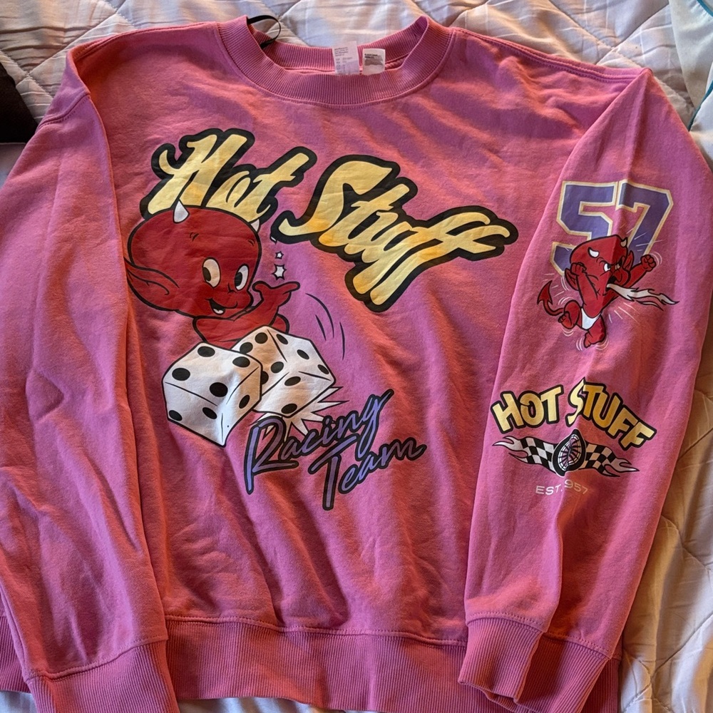 H&M Hot Stuff Pink Crewneck Sweater